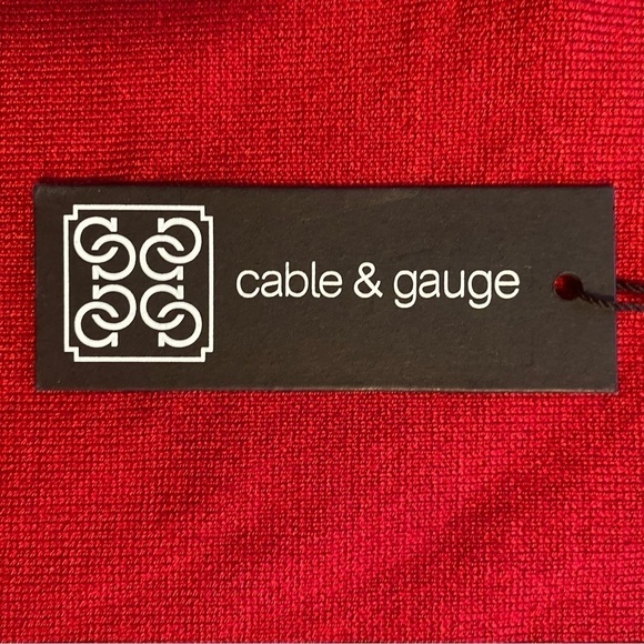 Cable and Gauge Red Sweater 1X NWT - Picture 3 of 9
